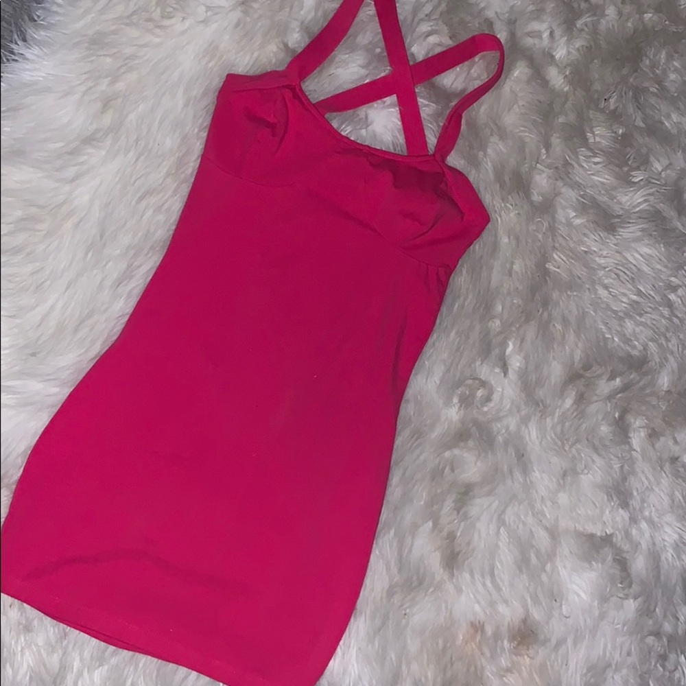 Charlotte Russe hot pink dress